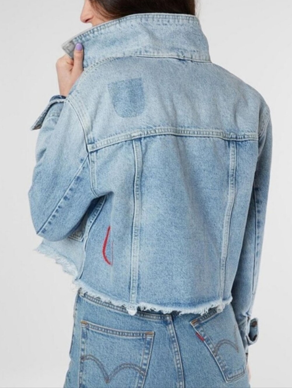 Free People Dillon Denim Jacket Size Medium